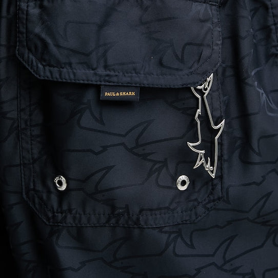 Short de Bain Paul And Shark Bleu Marine - Monogramme Paul and Shark