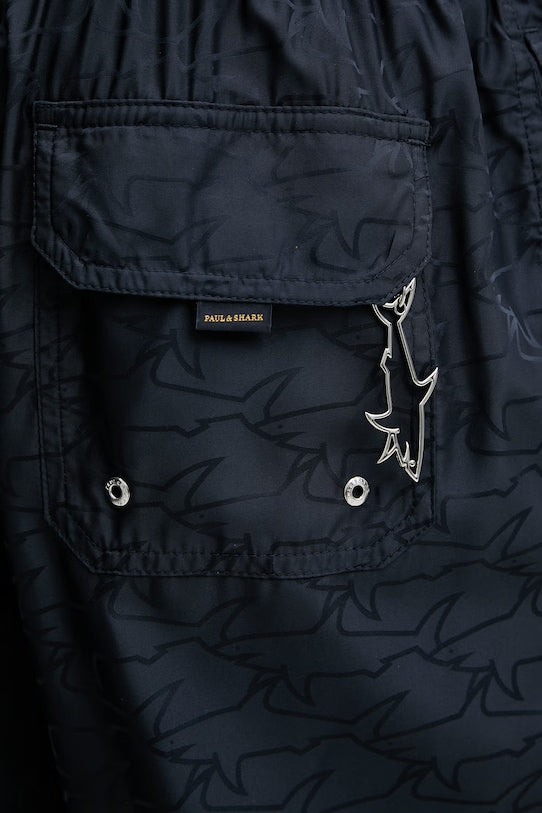 Short de Bain Paul And Shark Bleu Marine - Monogramme Paul and Shark