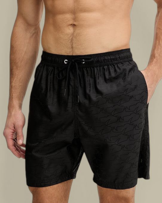 Short de Bain Paul And Shark Noir - Monogramme Paul and Shark