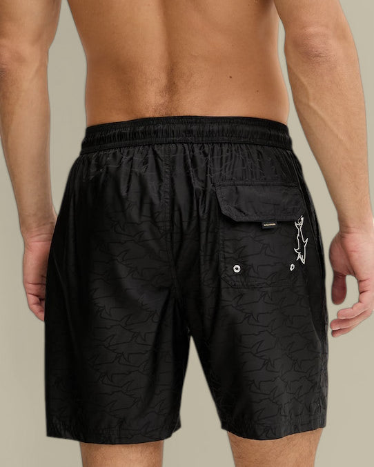 Short de Bain Paul And Shark Noir - Monogramme Paul and Shark