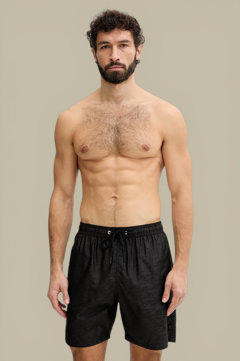Short de Bain Paul And Shark Noir - Monogramme Paul and Shark