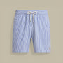 Short de Bain Ralph Lauren Bleu - Seersucker à Rayures Ralph Lauren