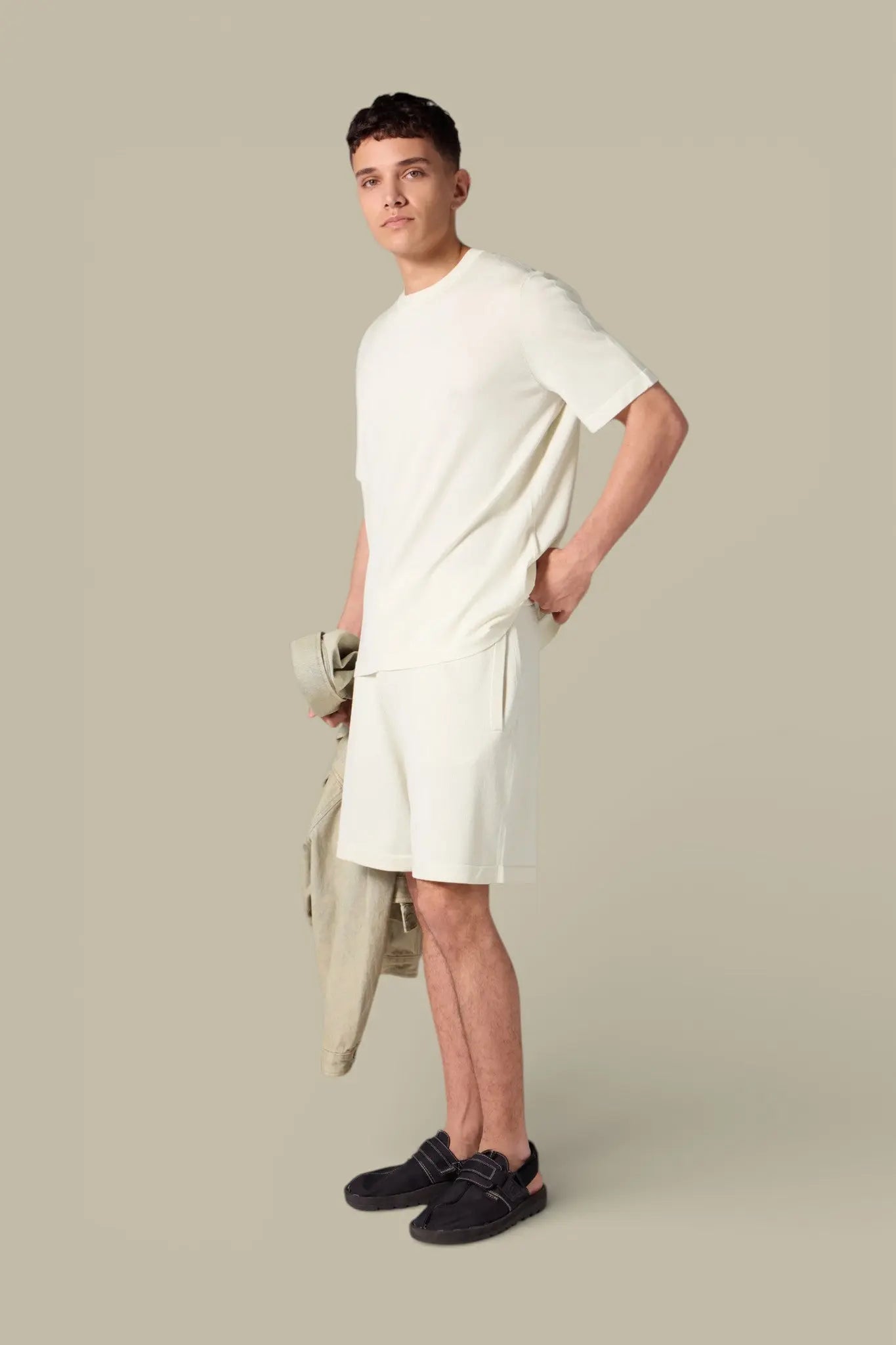 Short en maille Gertrude Creme - Isidore - SHORT