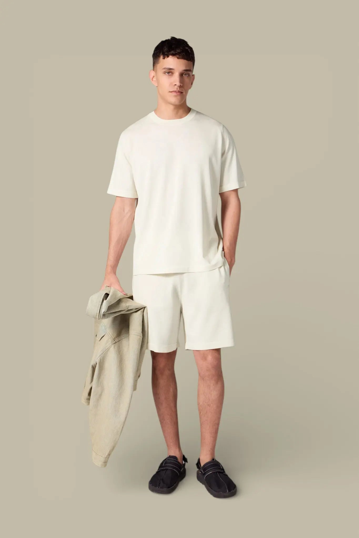 Short en maille Gertrude Creme - Isidore - SHORT