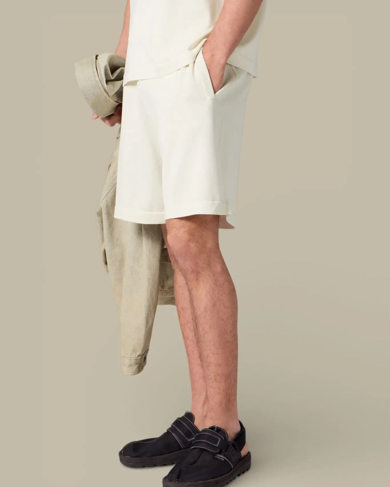 Short en maille Gertrude Creme - Isidore - SHORT