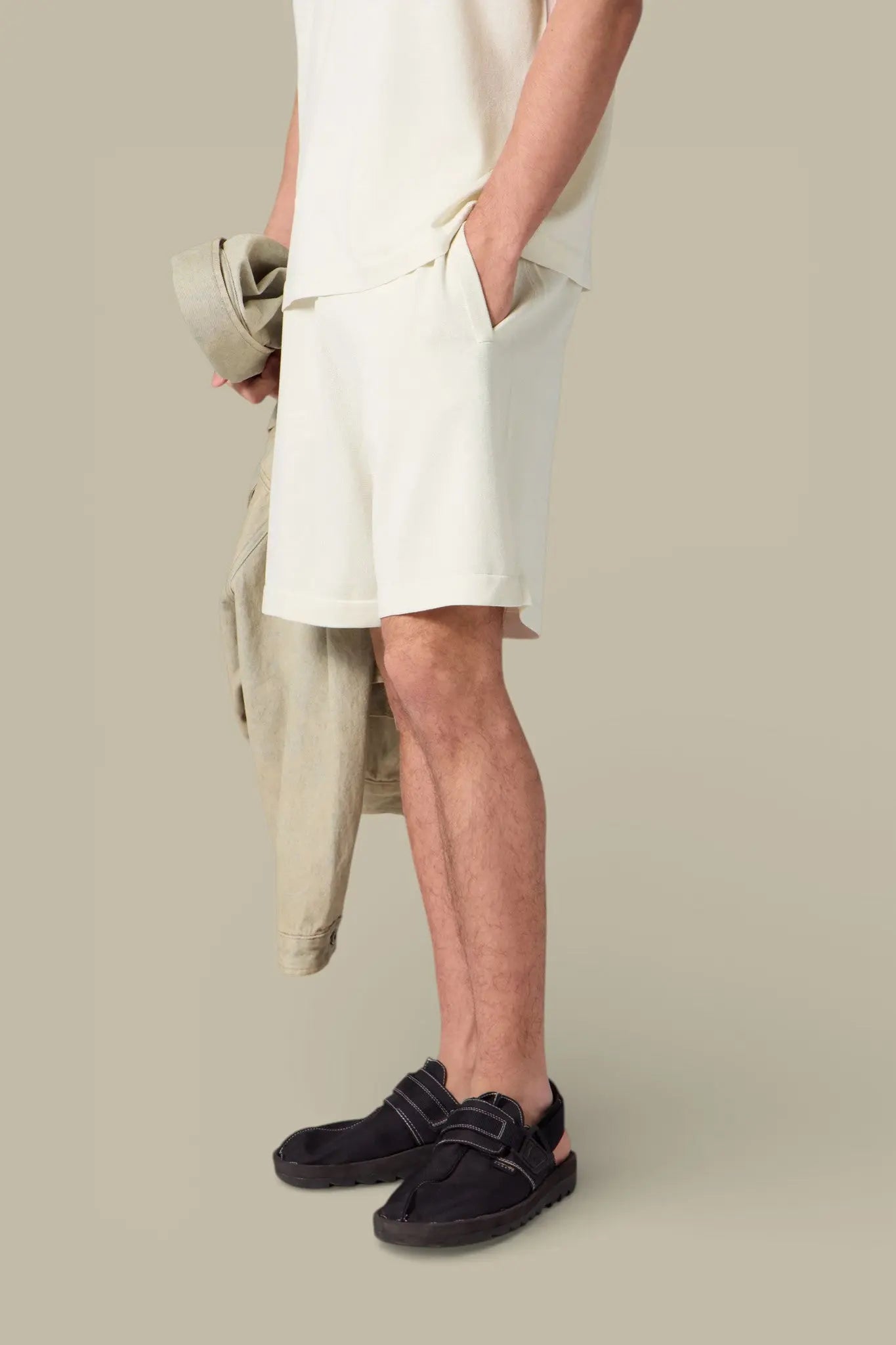 Short en maille Gertrude Creme - Isidore - SHORT