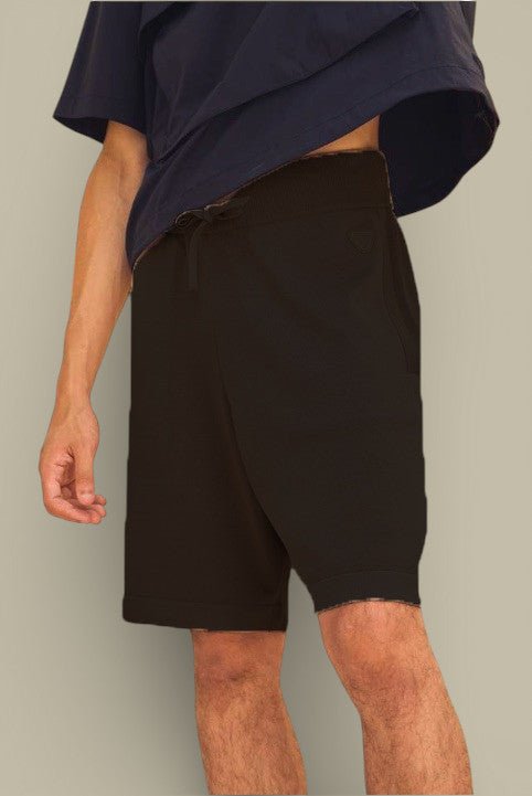 Short Gertrude En Maille Noir - Isidore - SHORT