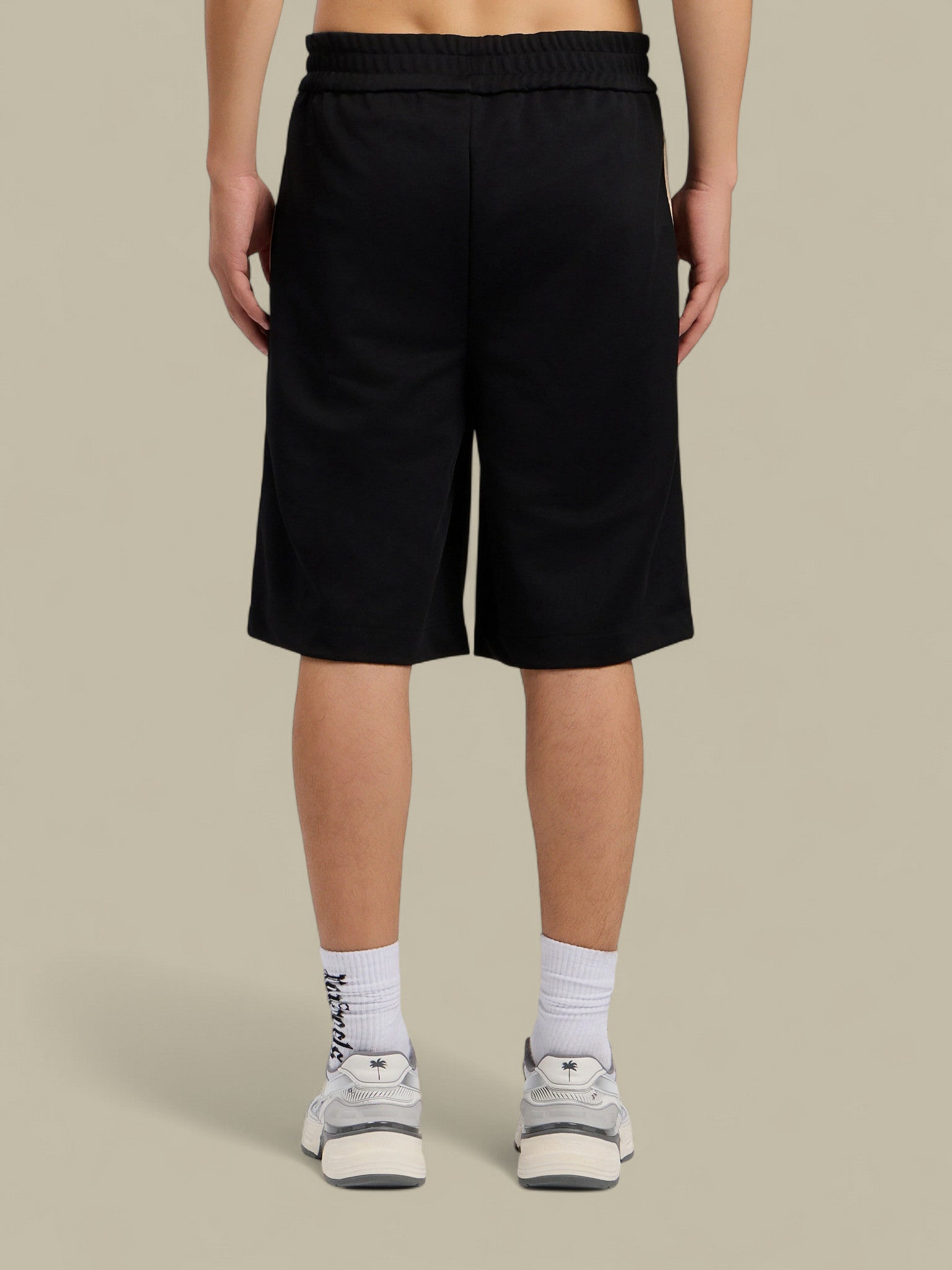 Short Palm Angels Noir - Classic Logo Track Palm Angels