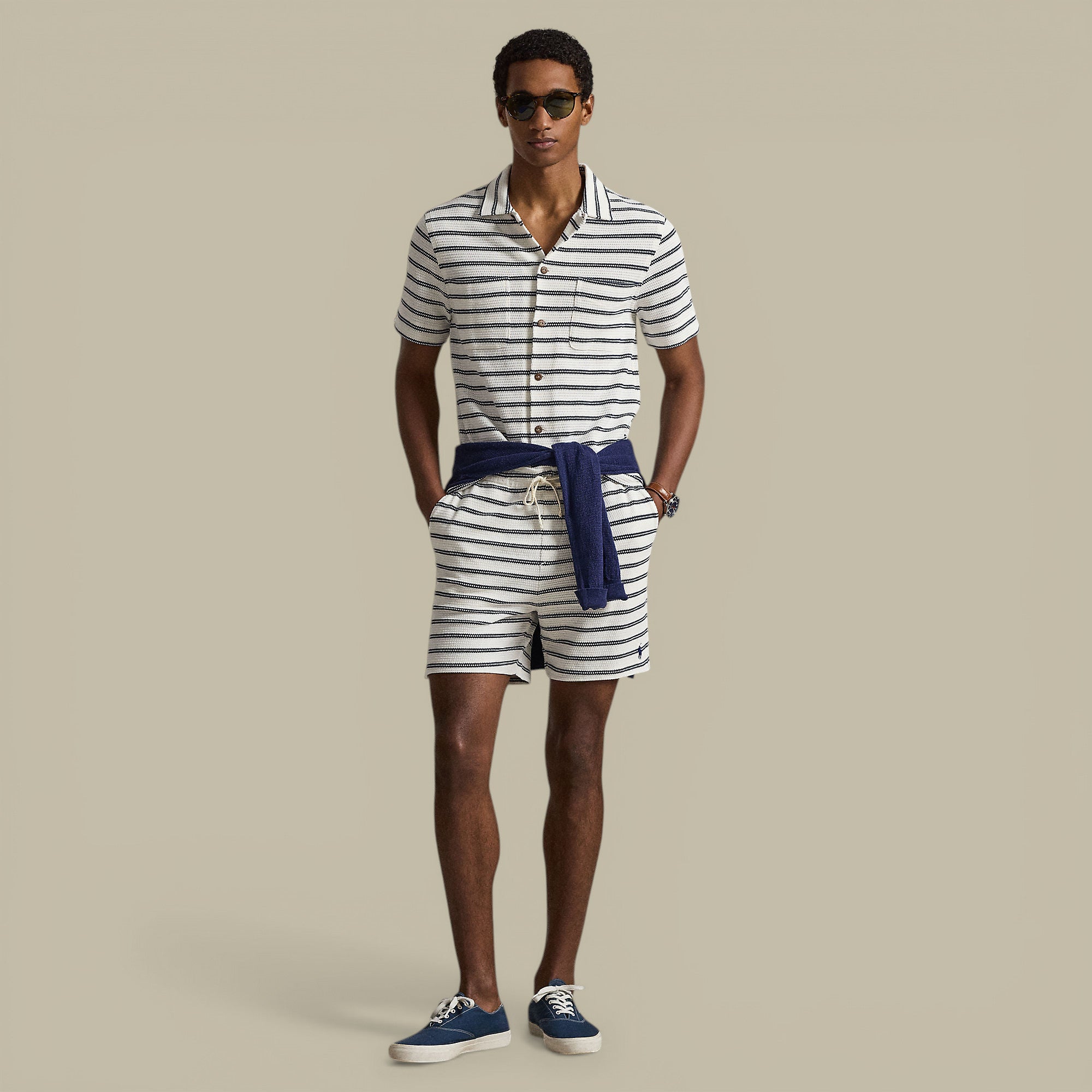 Short à Rayures Ralph Lauren - Blanc Ralph Lauren