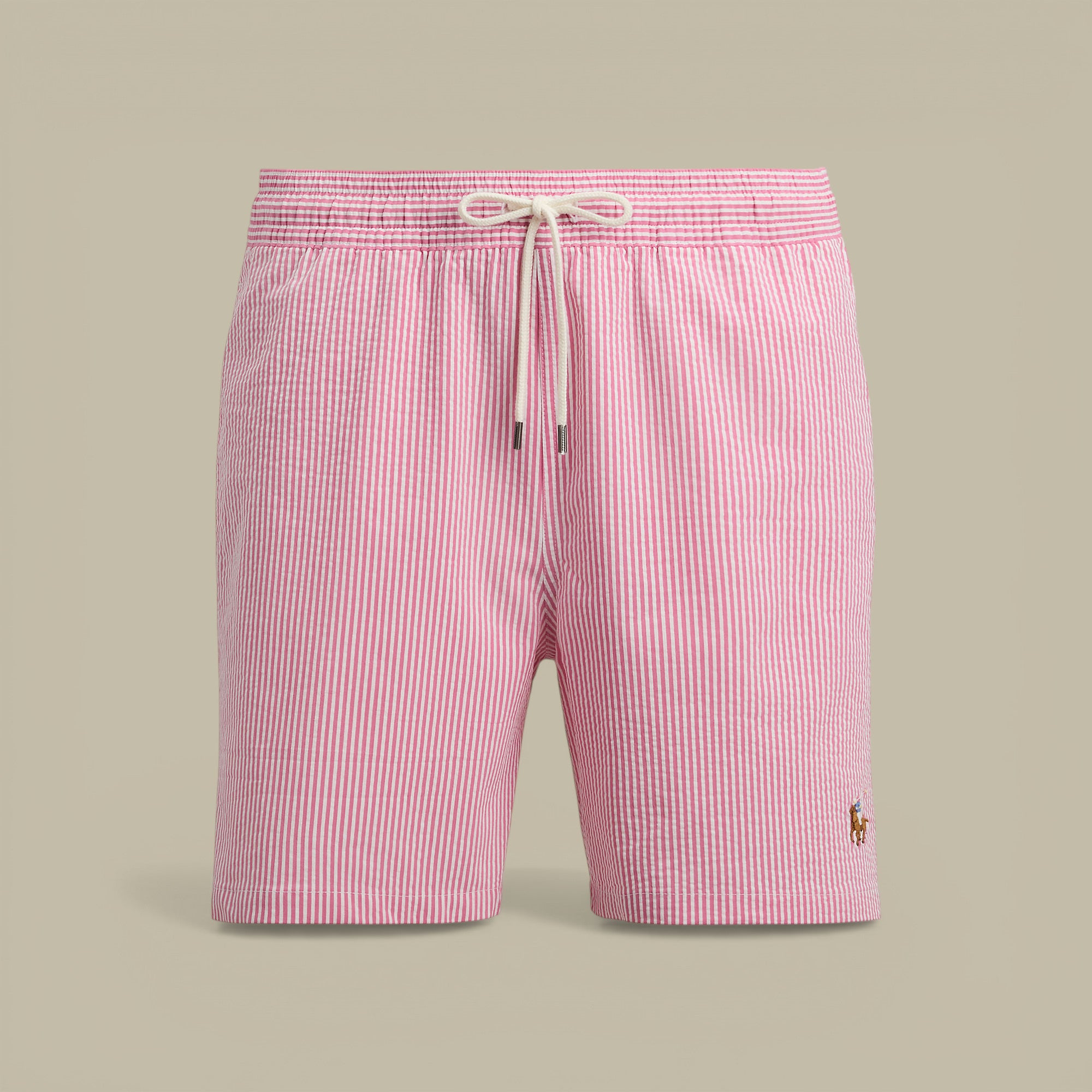 Short de Bain Ralph Lauren Rose - Seersucker à Rayures Ralph Lauren