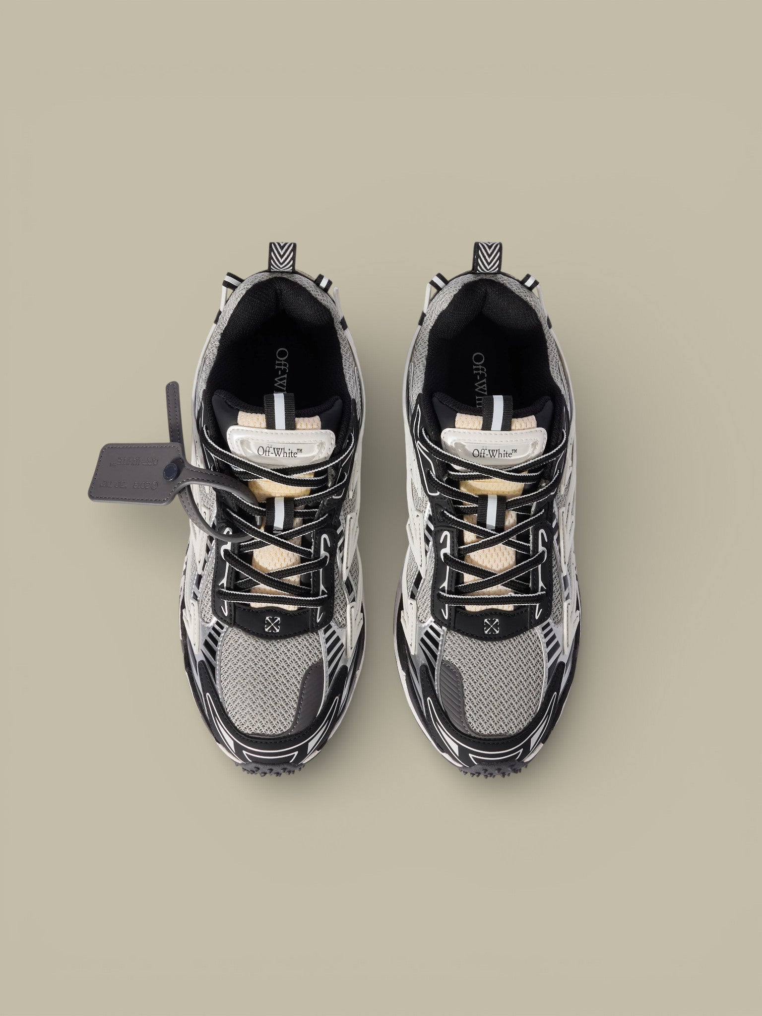 Sneakers Off - White Be Right Back - Black Grey - SNEAKERS