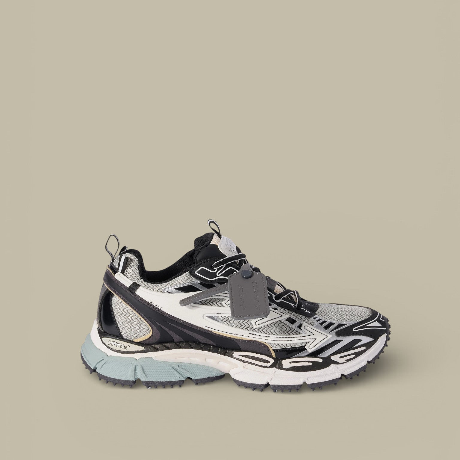 Sneakers Off - White Be Right Back - Black Grey - SNEAKERS