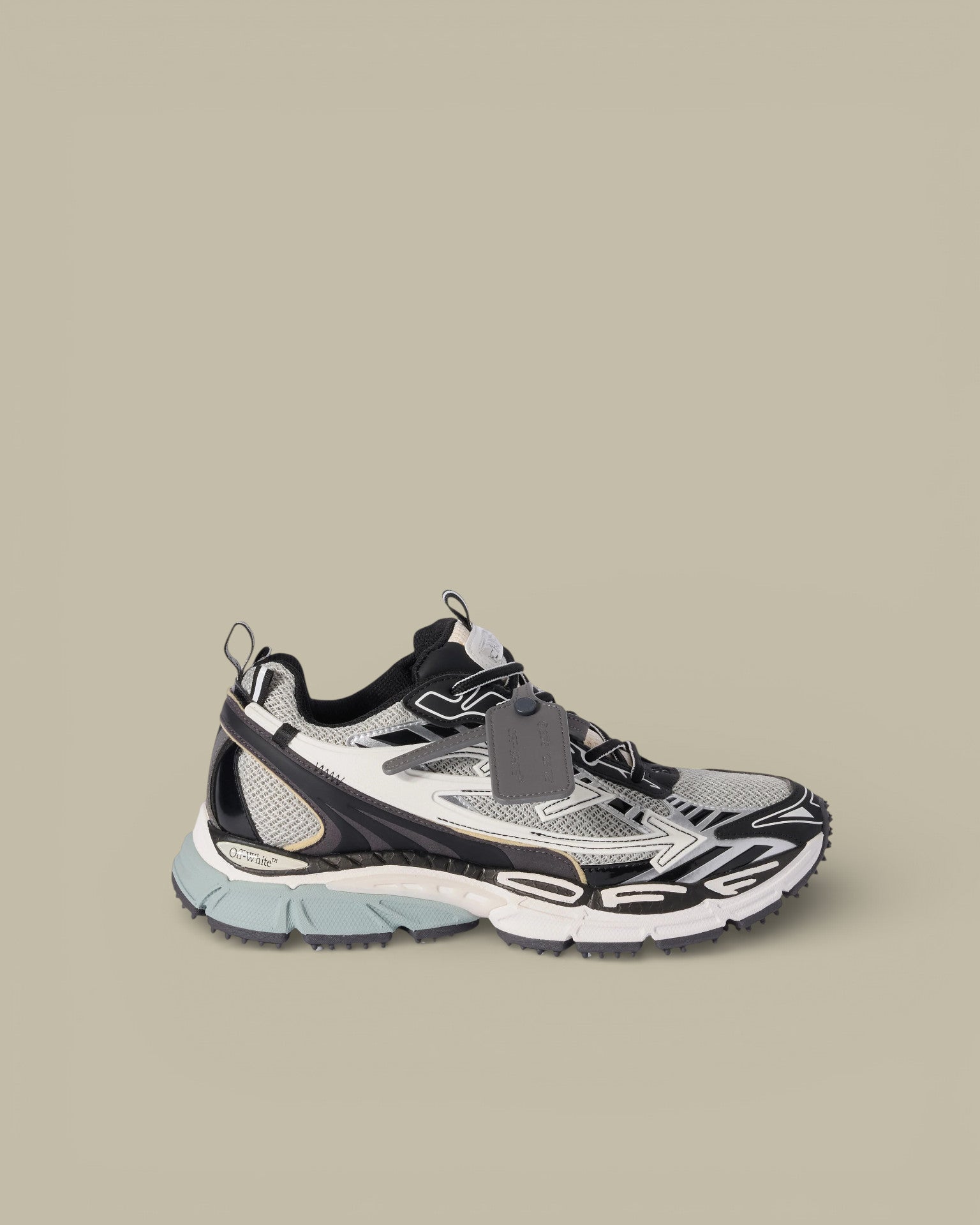 Sneakers Off - White Be Right Back - Black Grey - SNEAKERS