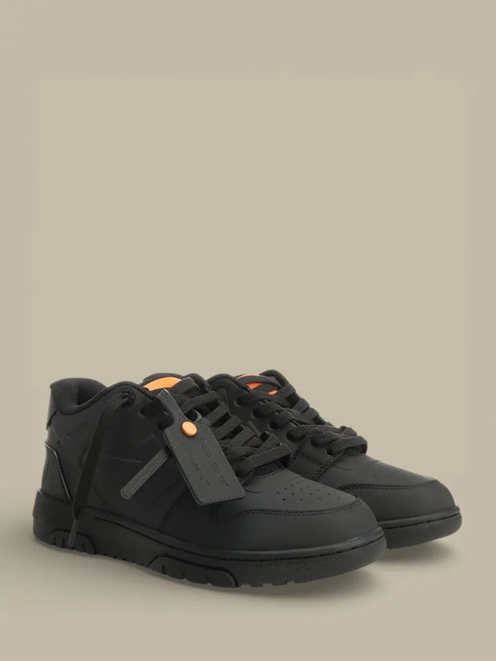 Sneakers Off - White Black Orange - Out Of Office - SNEAKERS