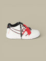 Sneakers Off - White Ooo Printed & Stitched Arrow - White Black - chaussure