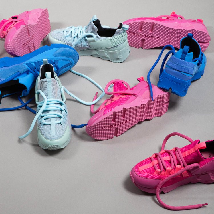 Sneakers Pierre Hardy Bleu - Trek Comet - chaussure