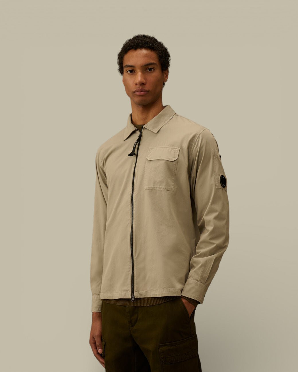 Surchemise C.P. Company Gris - Organic Gabardine - veste