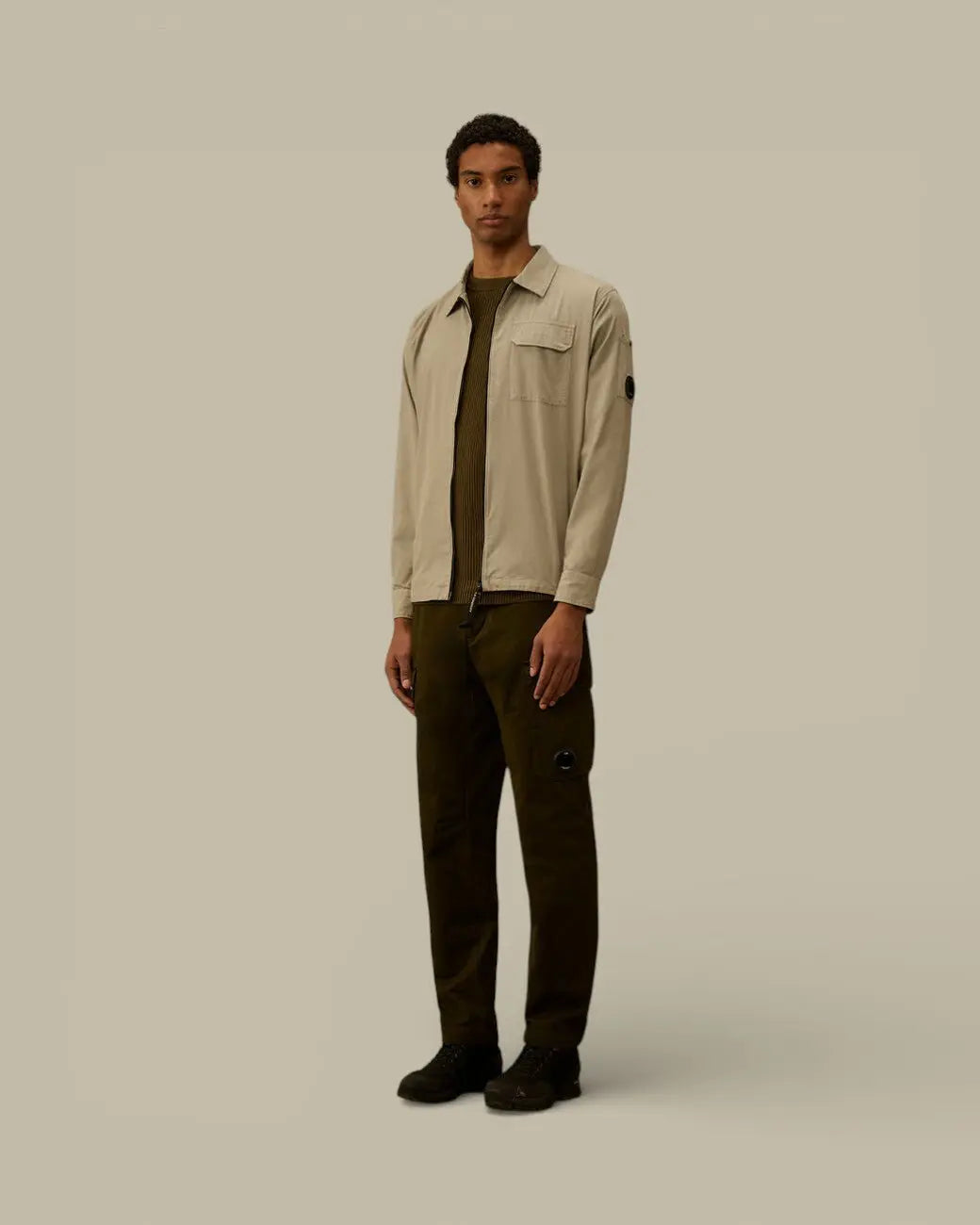 Surchemise C.P. Company Gris - Organic Gabardine - veste