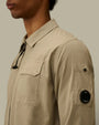 Surchemise C.P. Company Gris - Organic Gabardine - veste