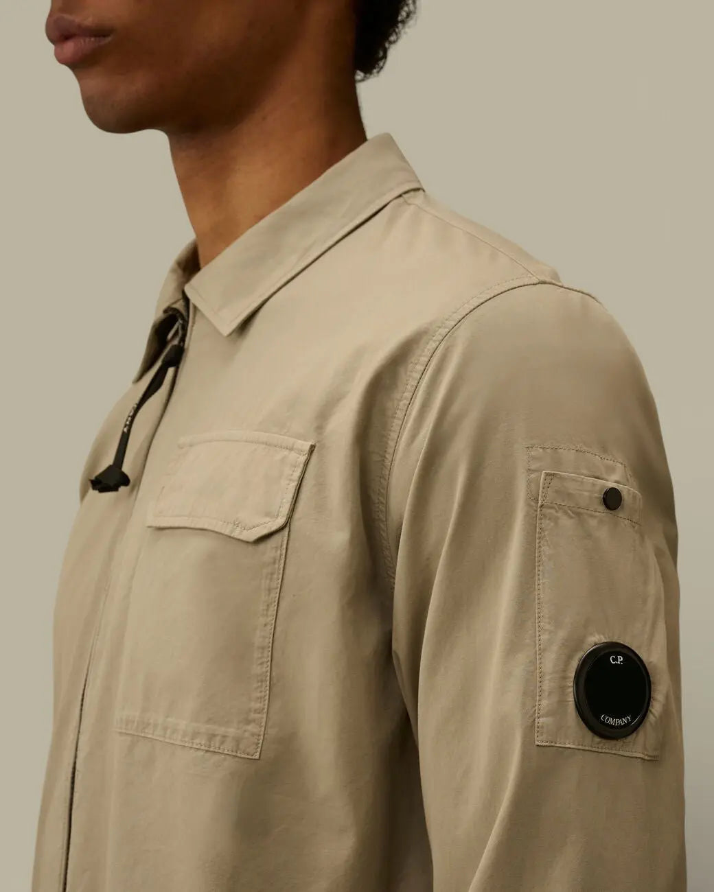 Surchemise C.P. Company Gris - Organic Gabardine - veste