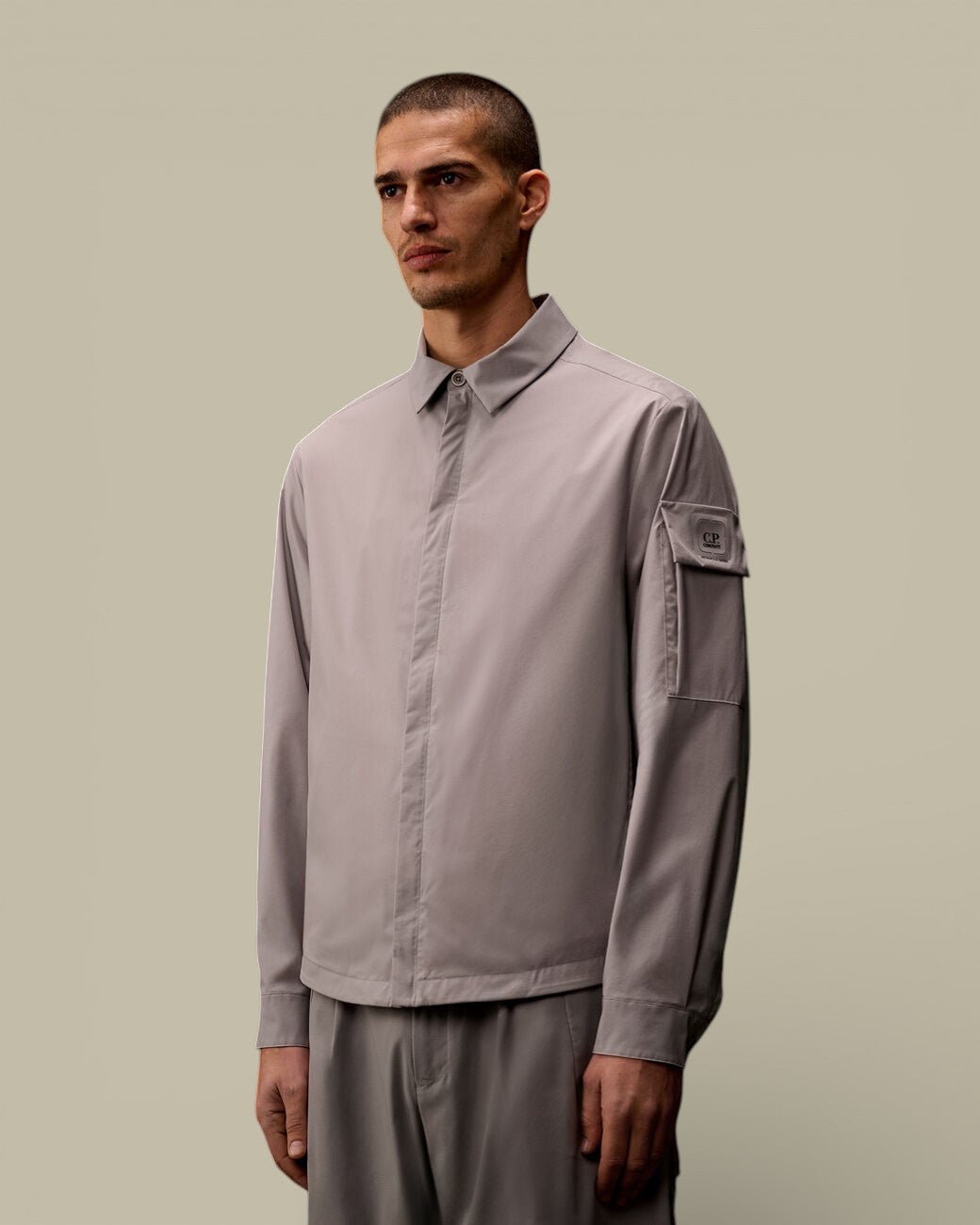 Surchemise C.P. Company Metropolis Gris - Metro - Tek - surchemise