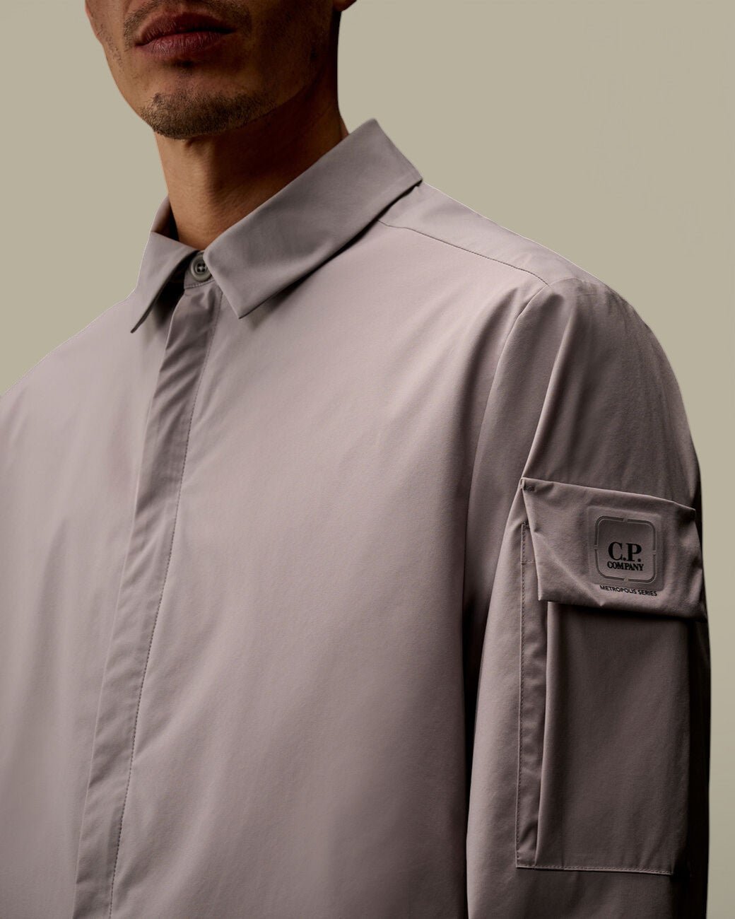 Surchemise C.P. Company Metropolis Gris - Metro - Tek - surchemise