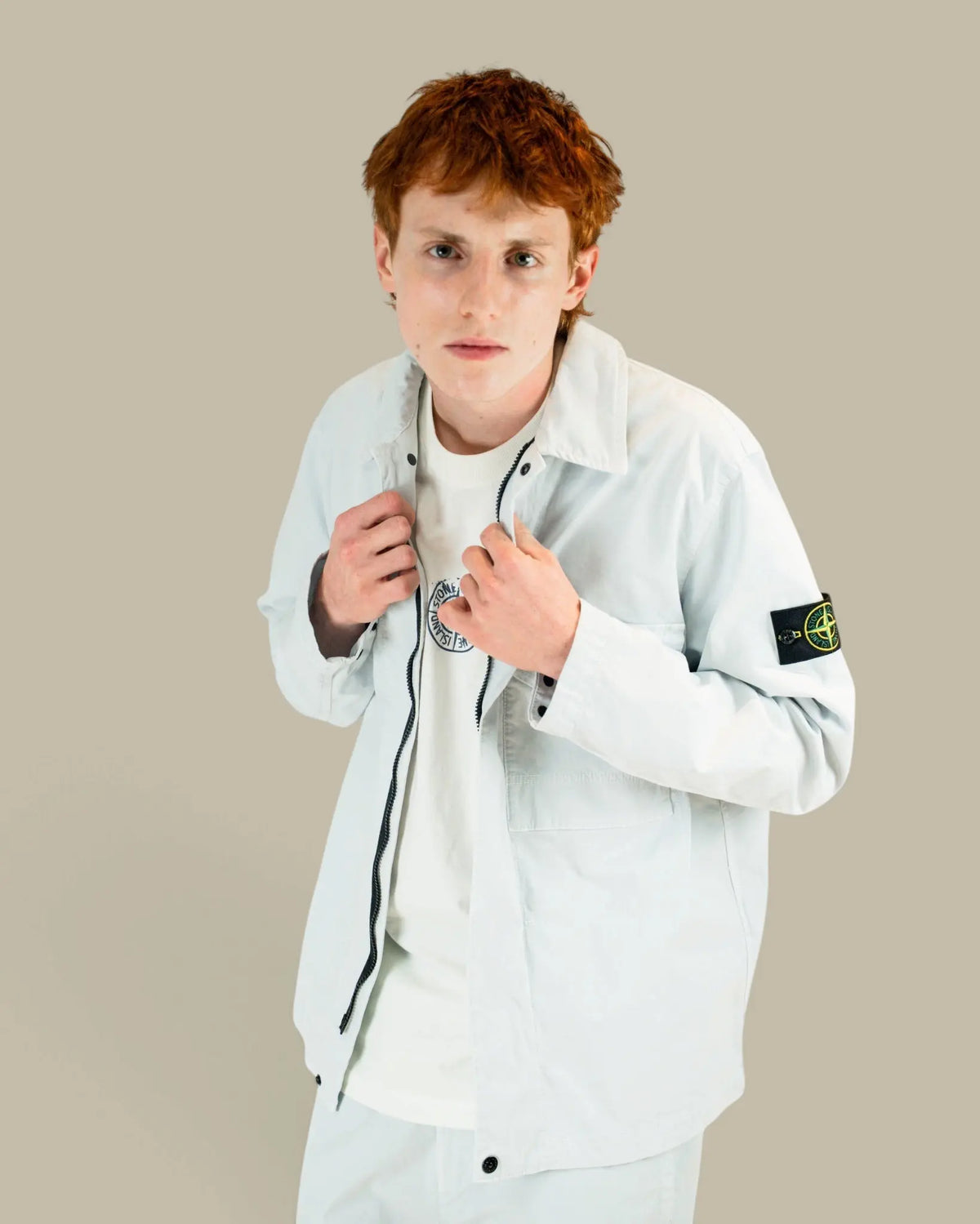 Surchemise Stone Island - Bleu Ciel Stone Island