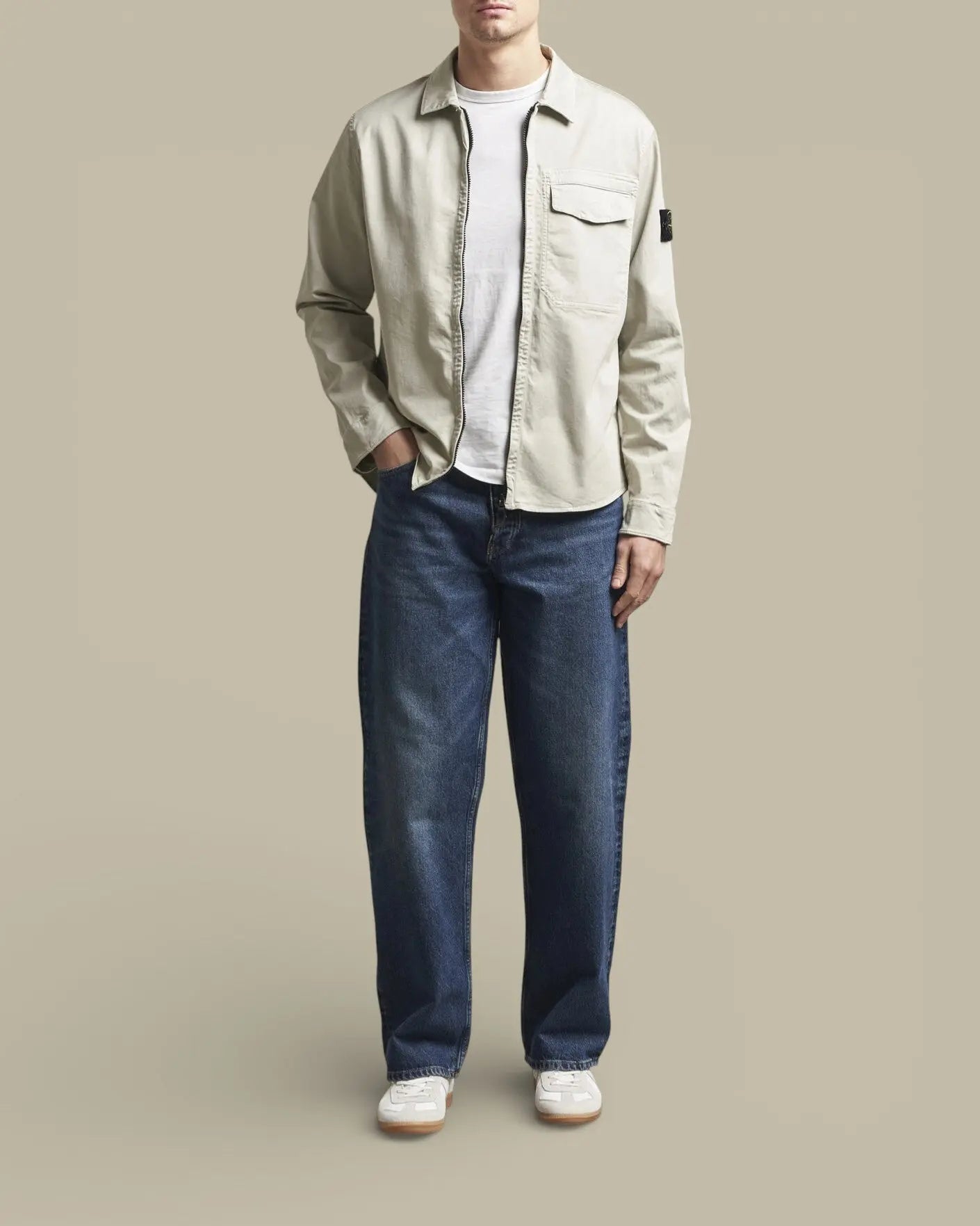 Surchemise Stone Island - Creme - surchemise