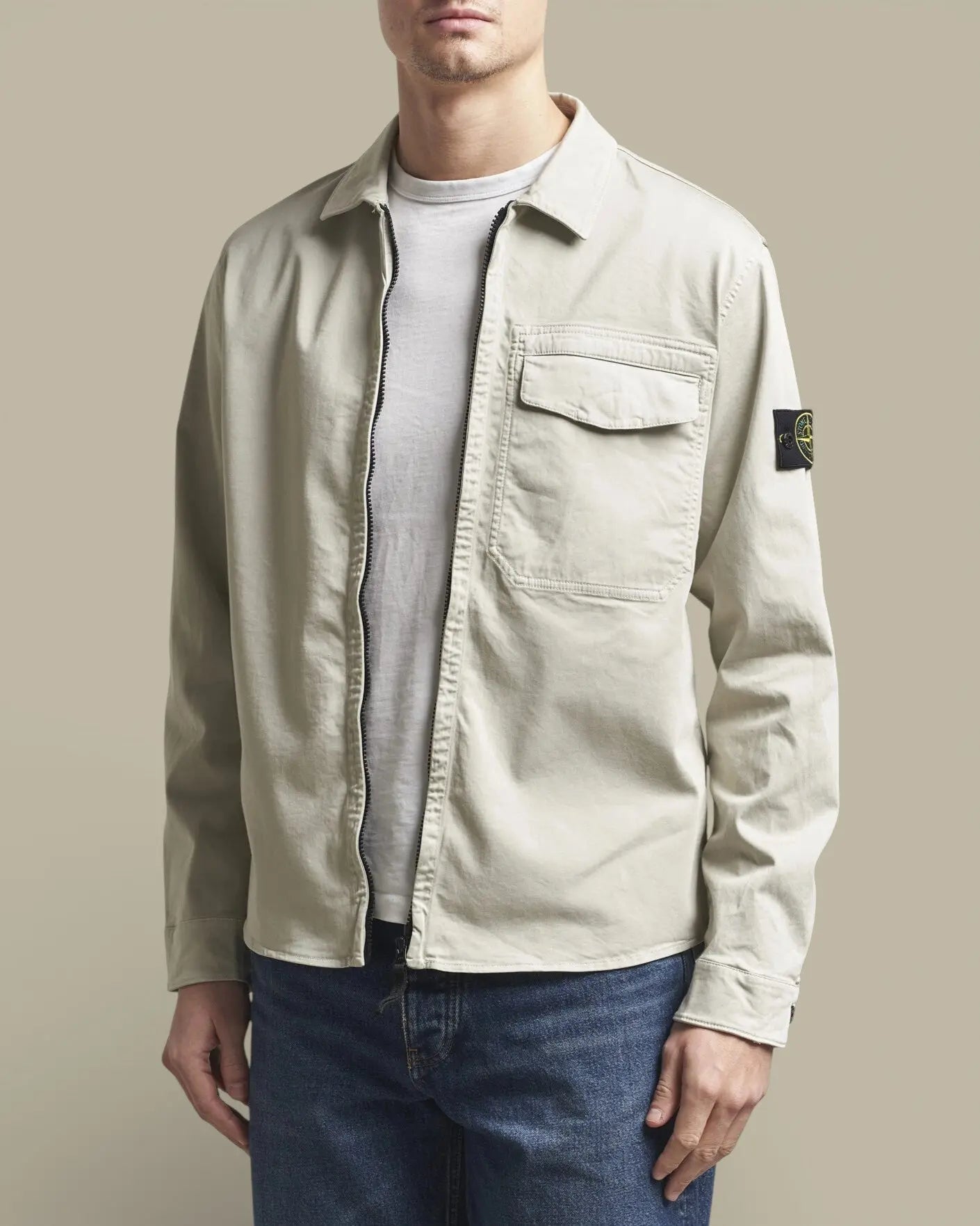 Surchemise Stone Island - Creme - surchemise