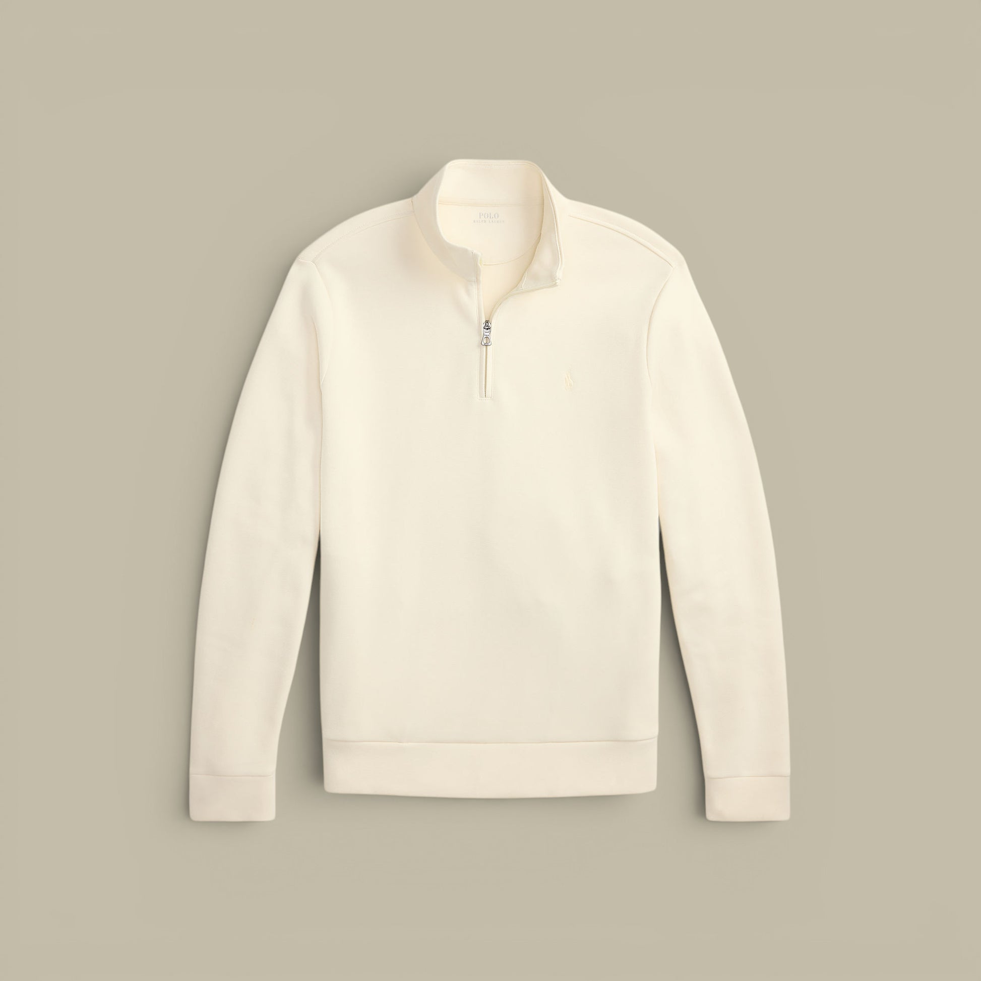 Sweat Ralph Lauren Col Montant Zippé Beige Ralph Lauren