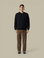 Sweat Stone Island Noir - Col Rond Stone Island
