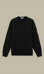 Sweat Stone Island Noir - Col Rond Stone Island