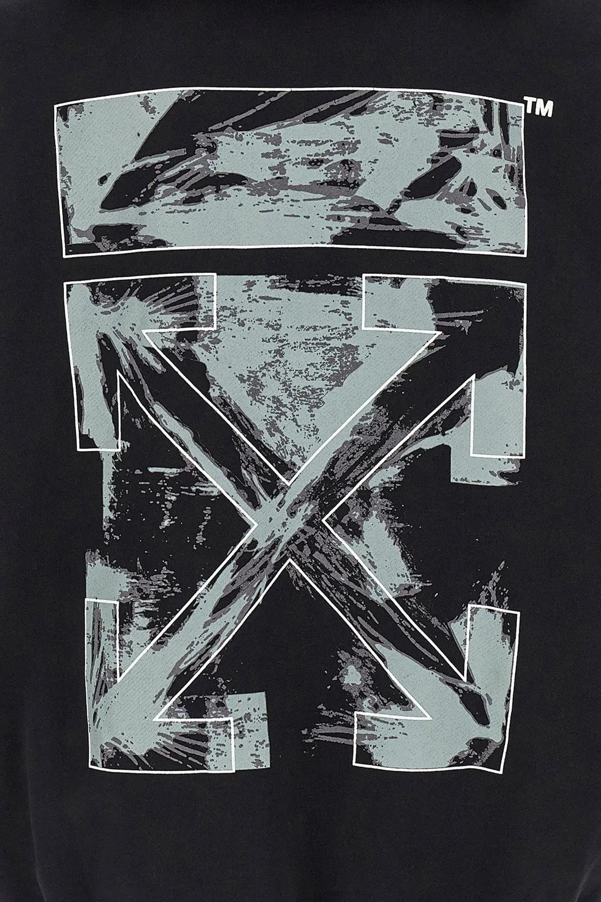 Sweat à Capuche Off - White Noir - Paint Arrow - sweat