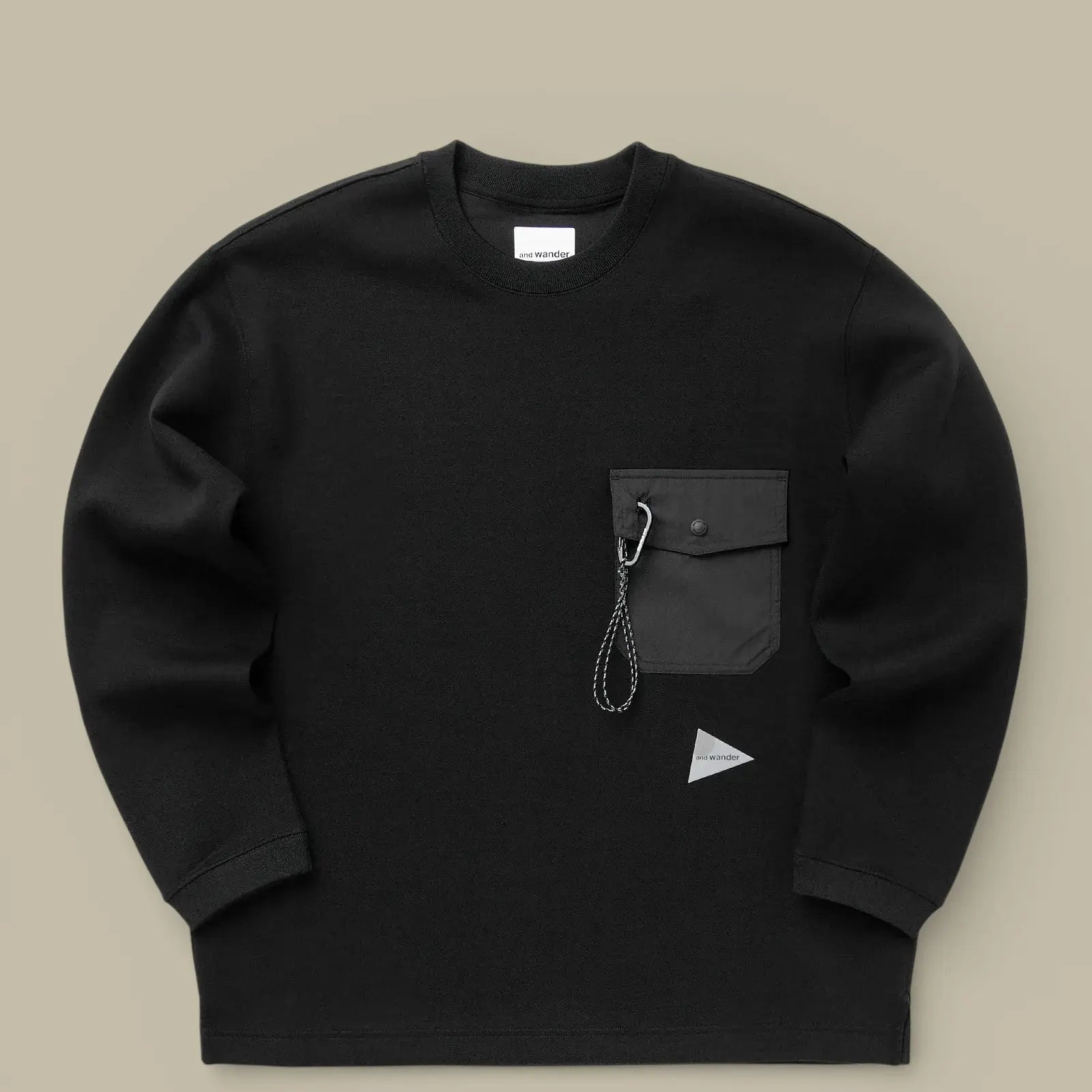 Sweat And wander Noir - Col Rond - sweat