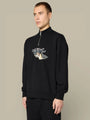 Sweat Col Zippé Off - White Noir - sweat