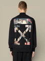 Sweat Col Zippé Off - White Noir - sweat