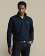 Sweat Col Zippé Ralph Lauren Bleu Marine - Camionneur - sweat