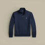 Sweat Col Zippé Ralph Lauren Bleu Marine - Camionneur - sweat