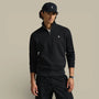 Sweat Col Zippé Ralph Lauren Noir - Camionneur - sweat