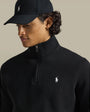 Sweat Col Zippé Ralph Lauren Noir - Camionneur - sweat