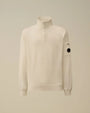 Sweat C.P. Company Blanc - Col Camionneur - sweat
