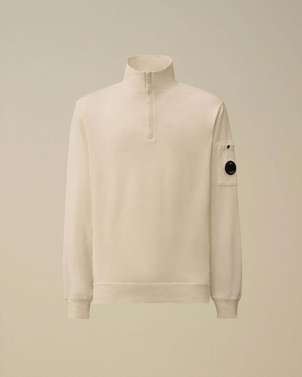 Sweat C.P. Company Blanc - Col Camionneur - sweat