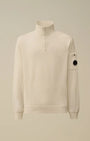 Sweat C.P. Company Blanc - Col Camionneur - sweat