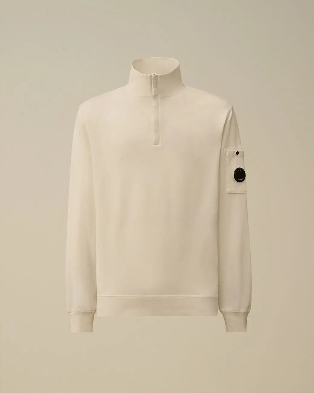 Sweat C.P. Company Blanc - Col Camionneur - sweat