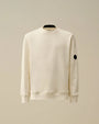Sweat C.P. Company Blanc - Crewneck Lens - sweat