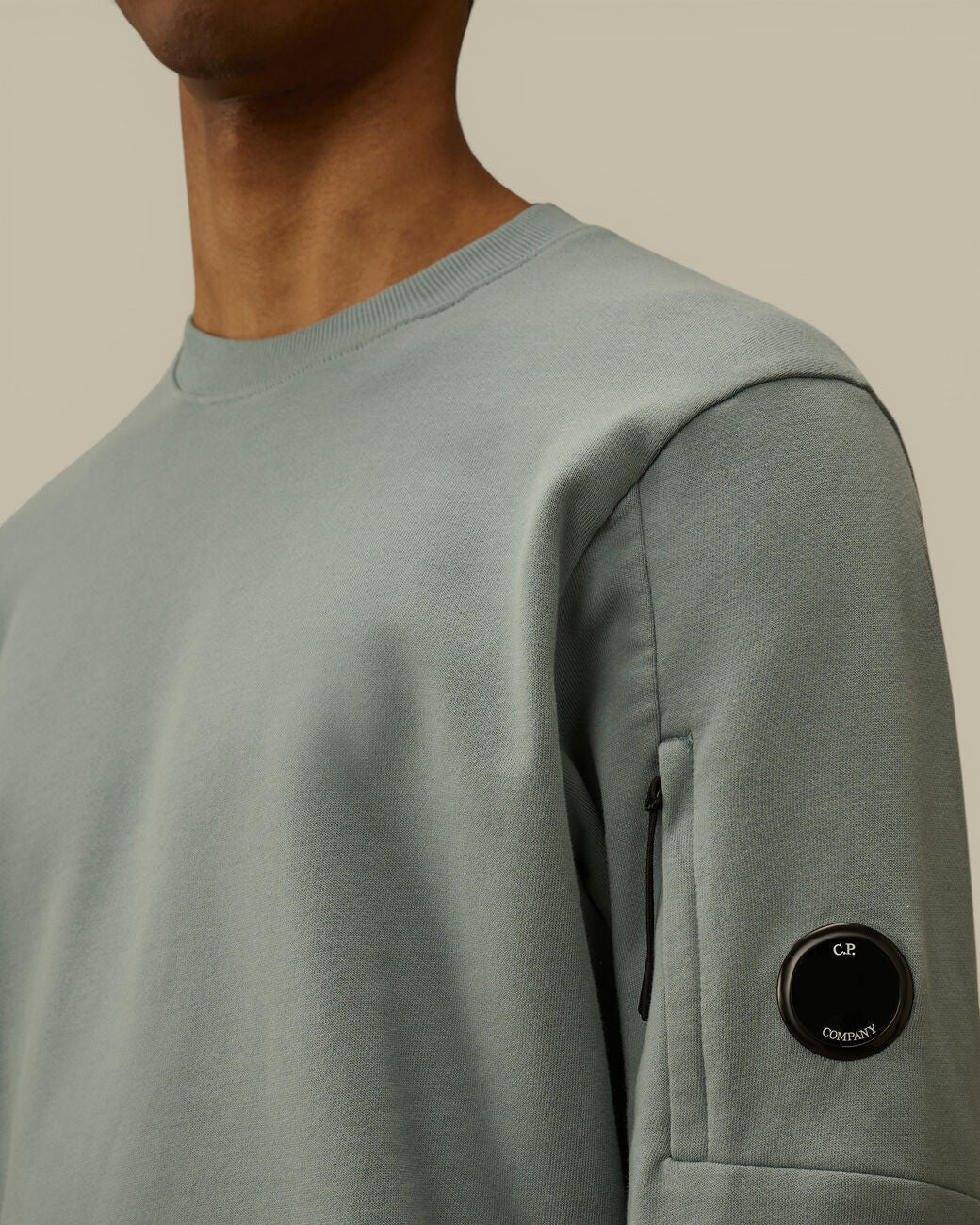 Sweat C.P. Company Bleu - Crewneck Lens C.P. Company