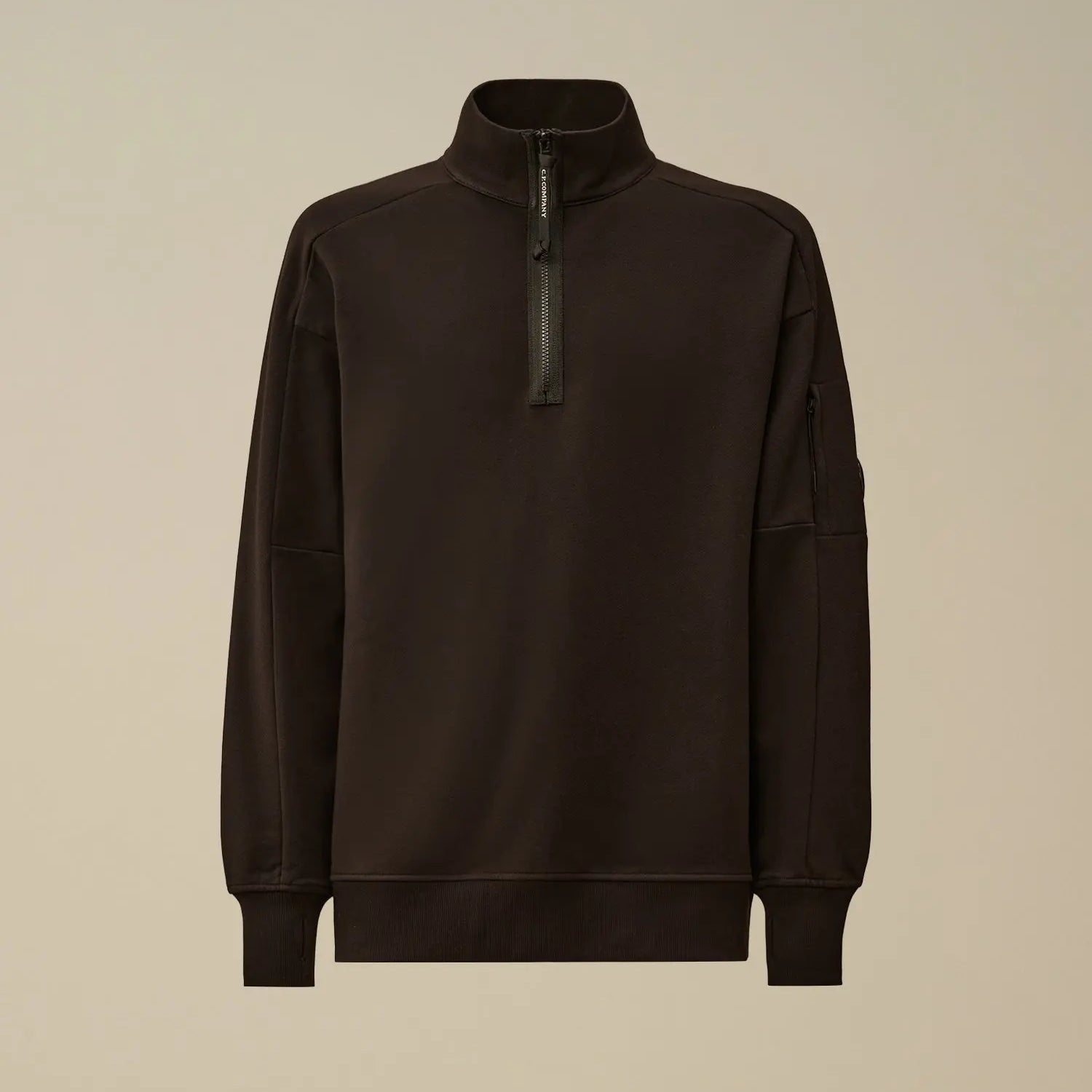 Sweat C.P. Company Noir - Col Camionneur - sweat