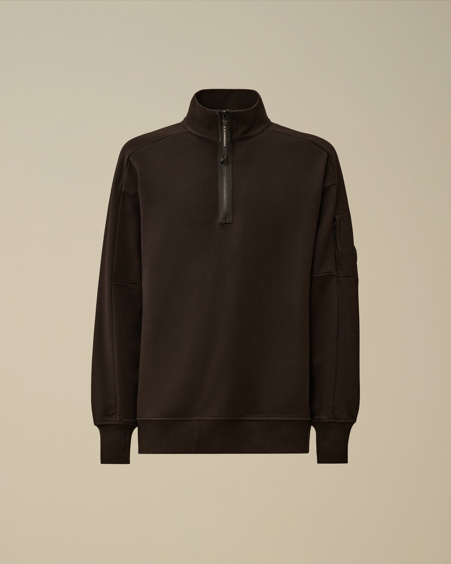 Sweat C.P. Company Noir - Col Camionneur - sweat