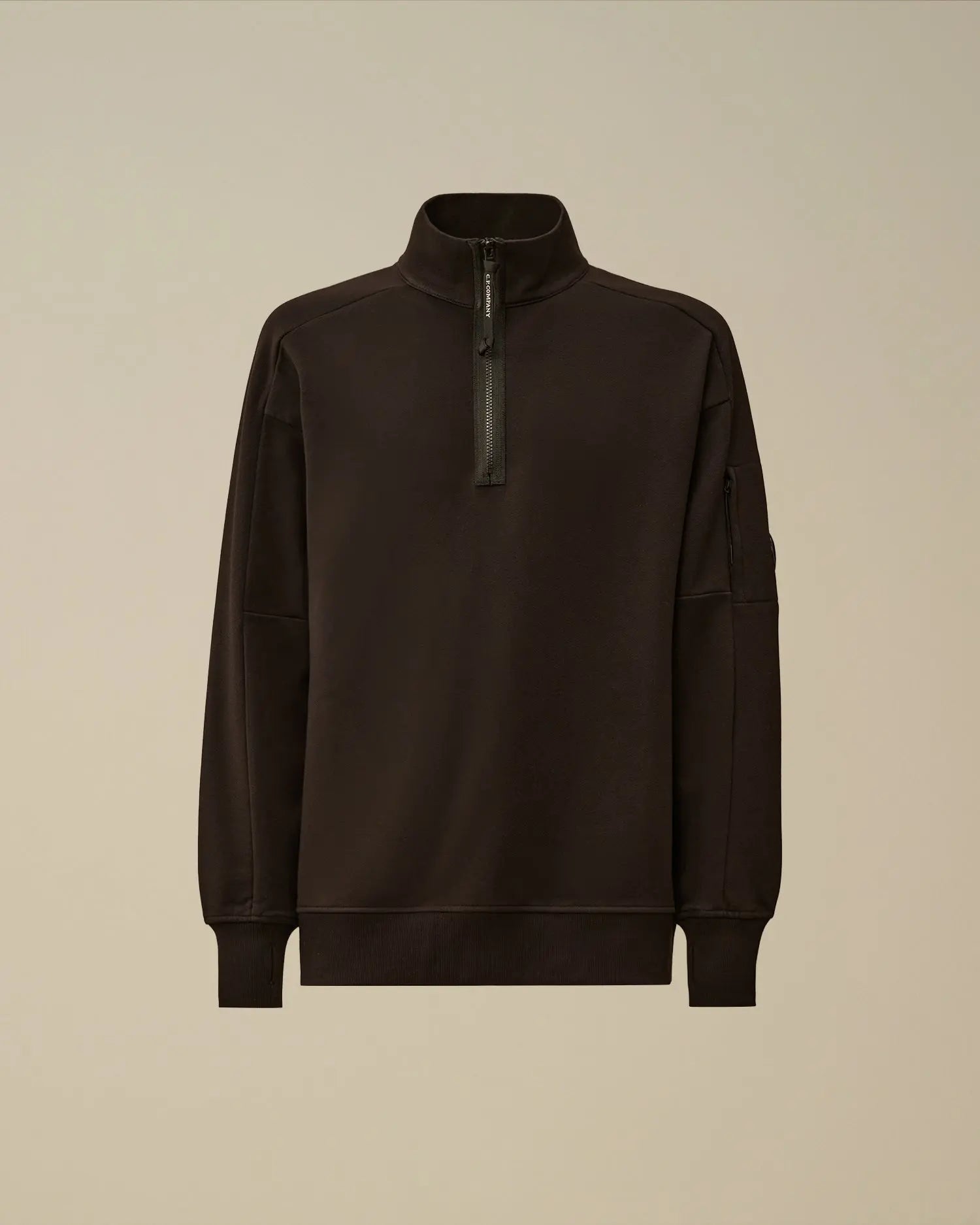 Sweat C.P. Company Noir - Col Camionneur - sweat