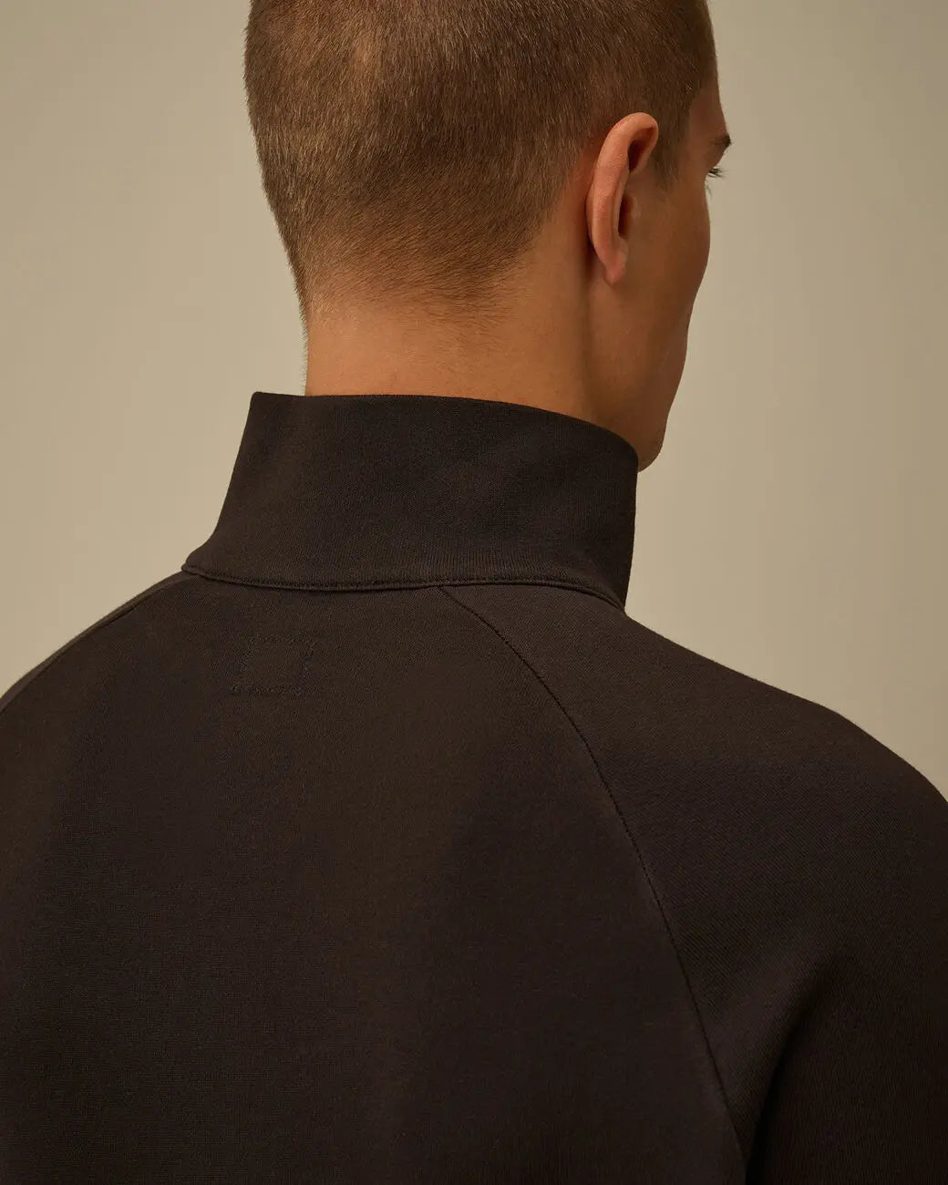 Sweat C.P. Company Noir - Col Camionneur - sweat